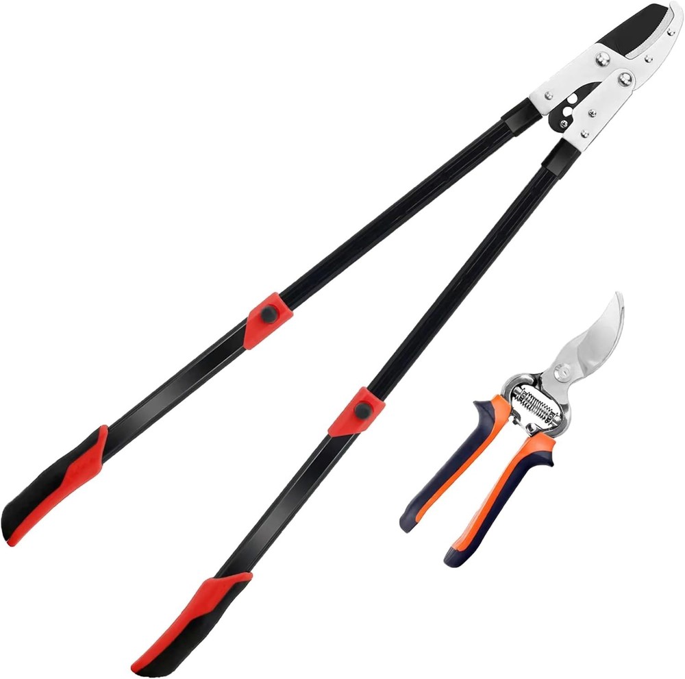 Heavy-Duty Extendable Loppers 28-41" with Compound Action for Effortless Pruning