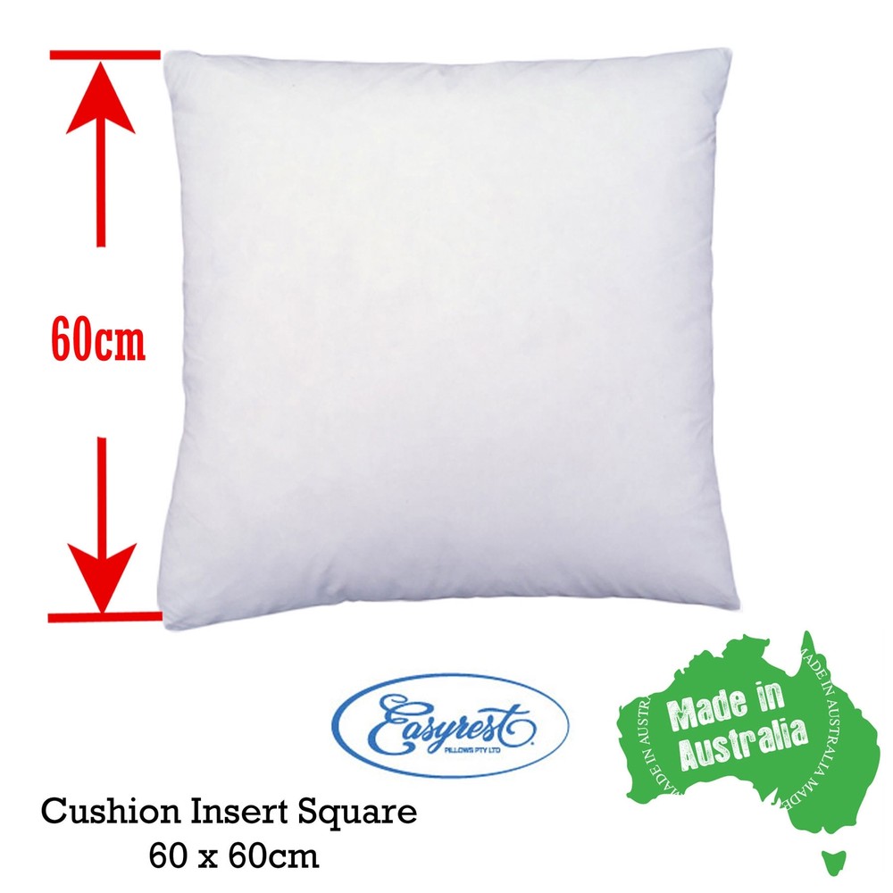 EASYREST Australian Made Cushion Inserts Premium Polyester Filled - 12 sizes