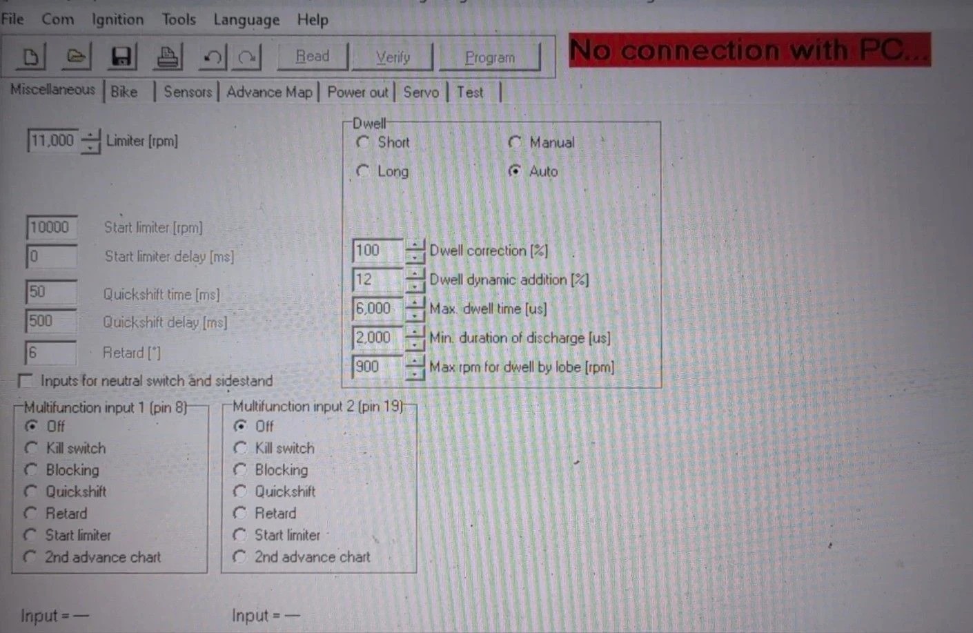 PNP Programmable CDI, Spark Unit For Honda V45, V65, Saber, Magna, Vf750, Vf1100