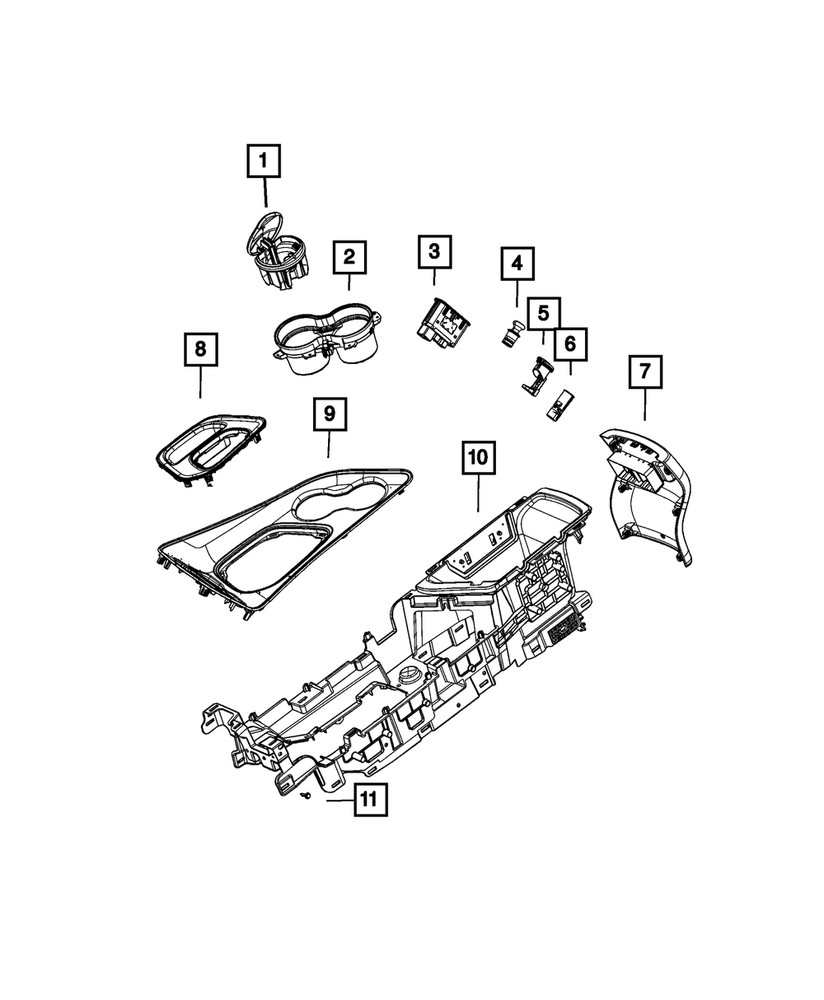 Genuine Mopar Gear Shift Indicator Bezel 5RJ51DX9AA