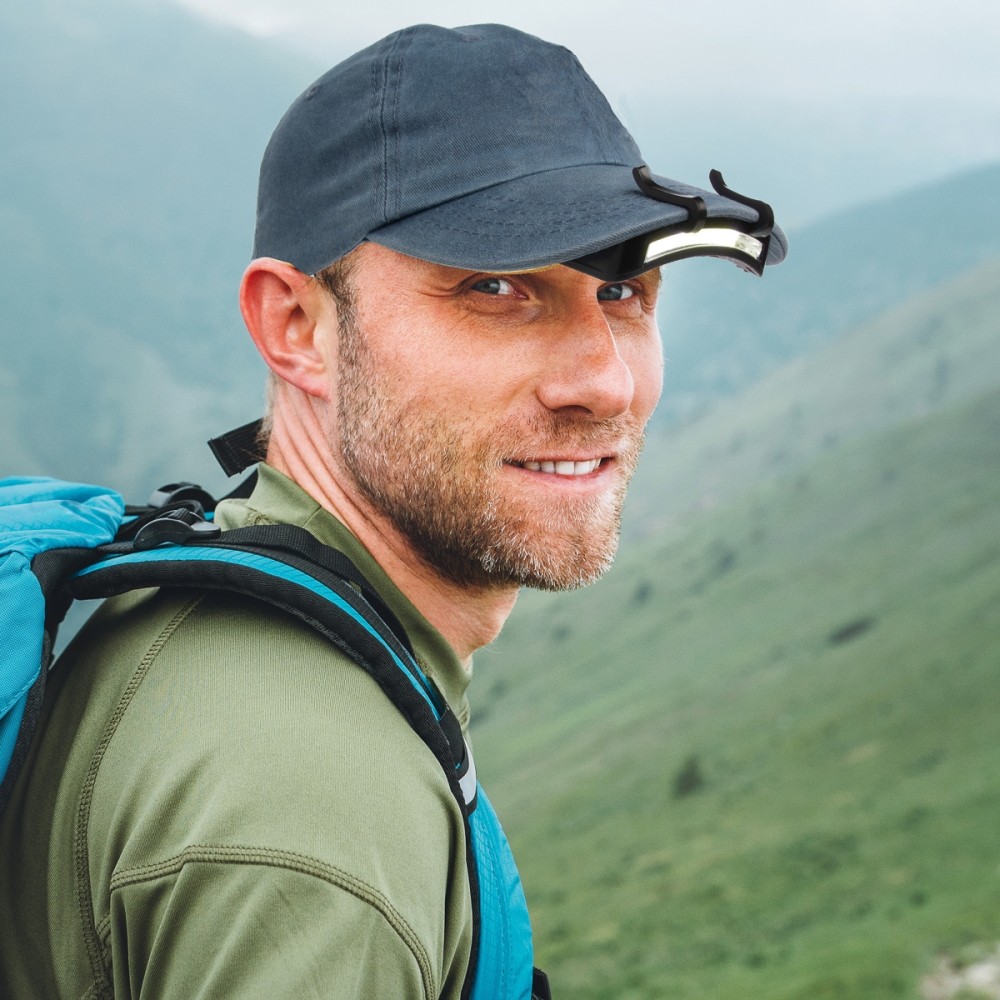 Bright 11 LED Clip on Hat Head Cap Light headlamp Flashlight