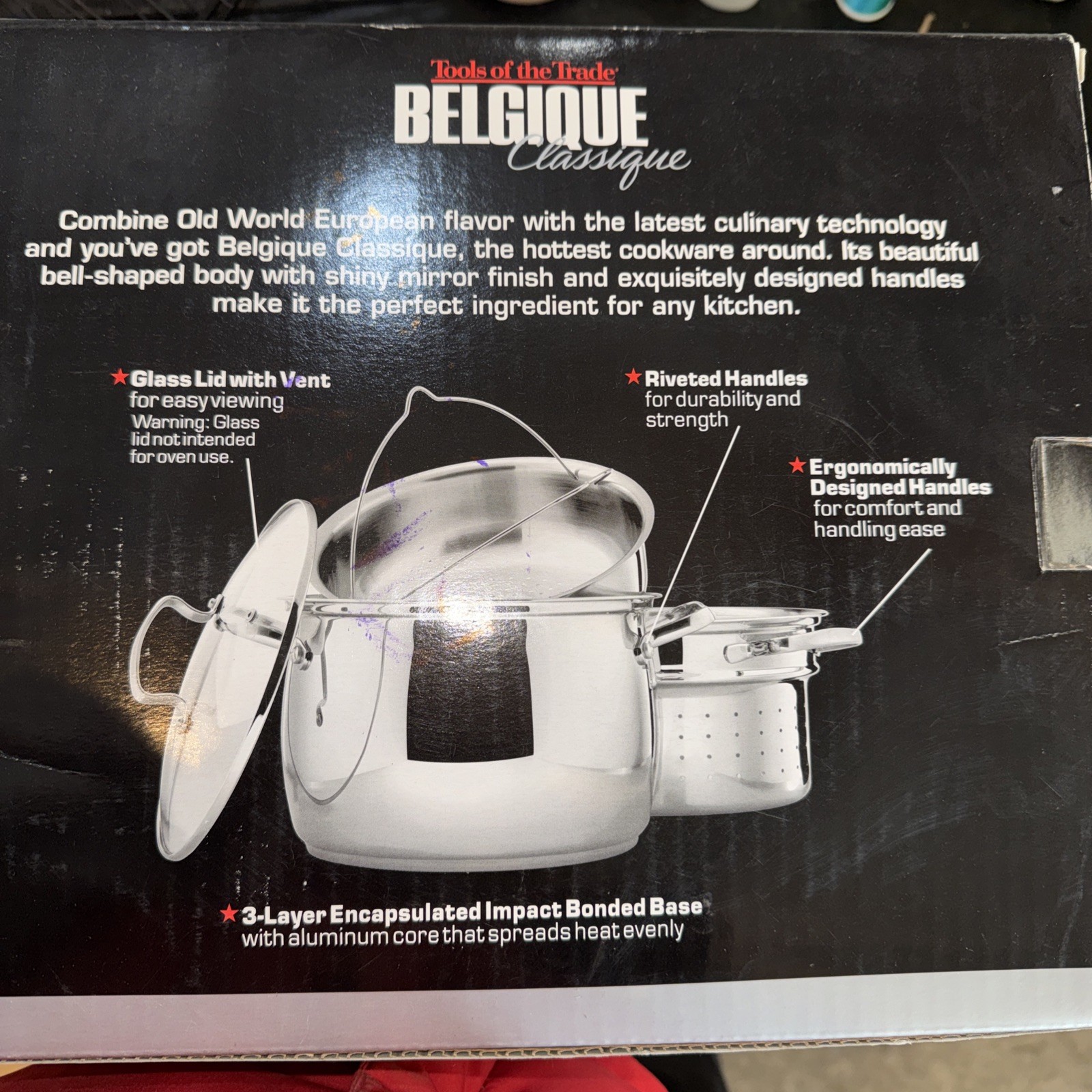 Belgique Classique Stainless Steel 4 pc multi pot 8 qt New
