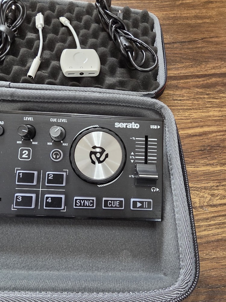 Numark DJ2GO2 Touch | Pocket DJ Controller with Jog Wheel Scratch