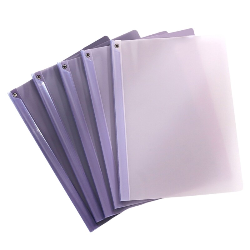 Clear Document Organizers Filing Folder with Long Clamp Presentation Folder