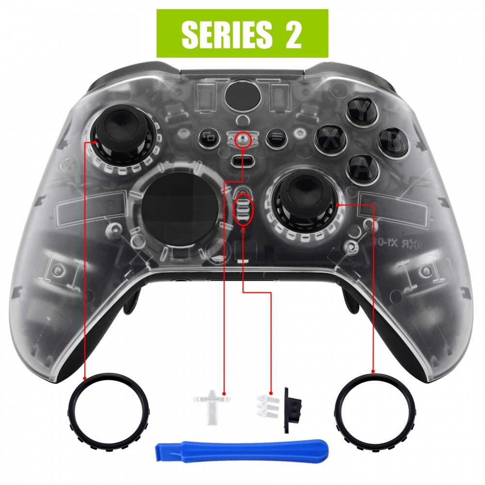 Replacement Faceplate Front Housing Shell Case Kit for Xbox One Elite Series 2