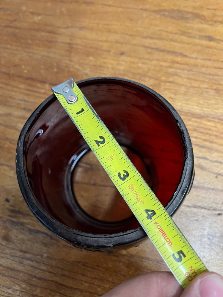 Dietz D-Lite Original Ruby Red Lantern Globe Replacement Part Loc-Nob H1