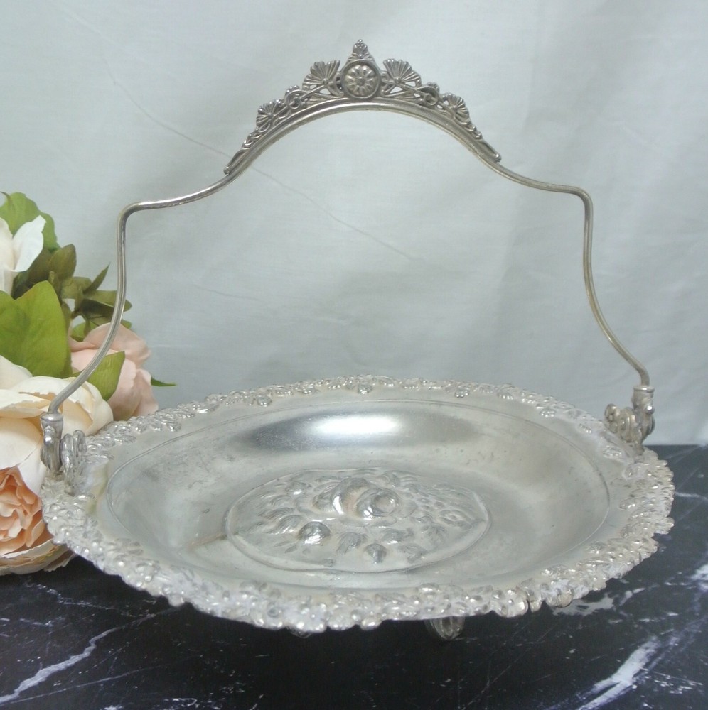 Vintage Aurora Warranted Established 1869 Brides Basket