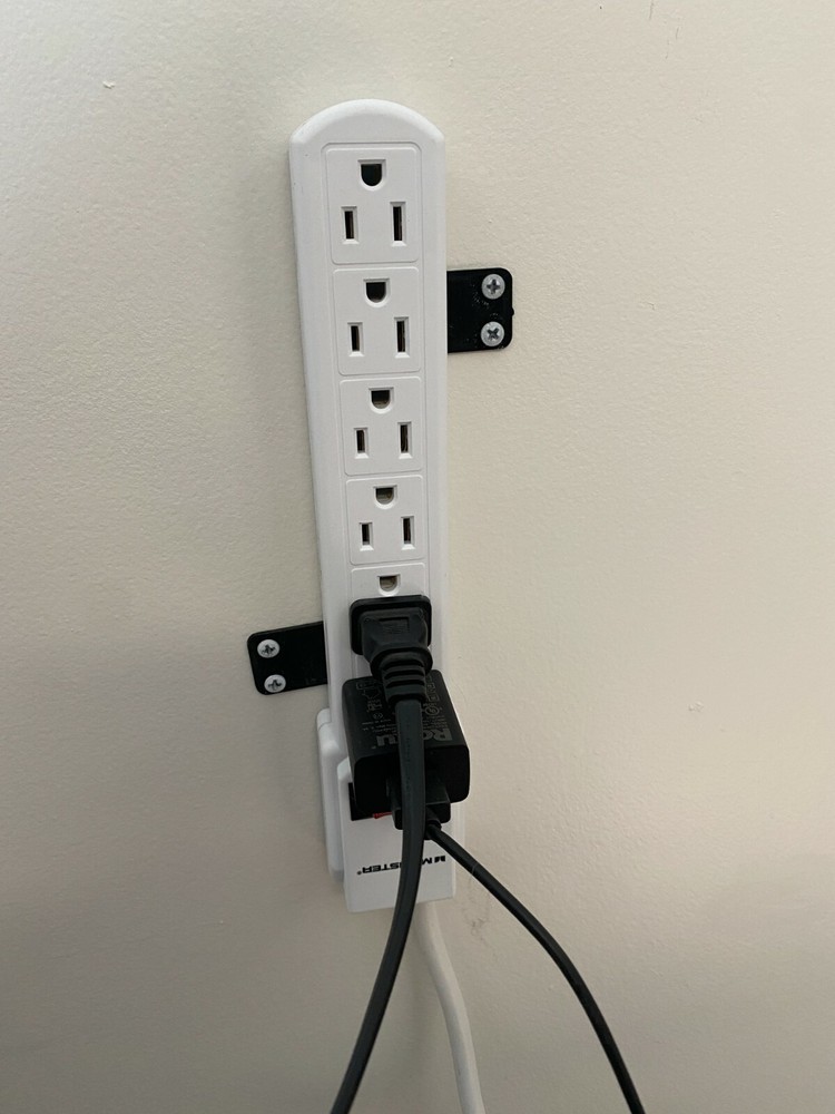 Power Strip Mount Brackets -3D Printed