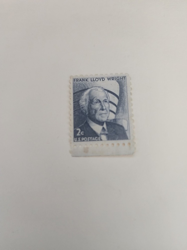 us postage frank Lloyd Wright 1965 2 cent Rare Stamp