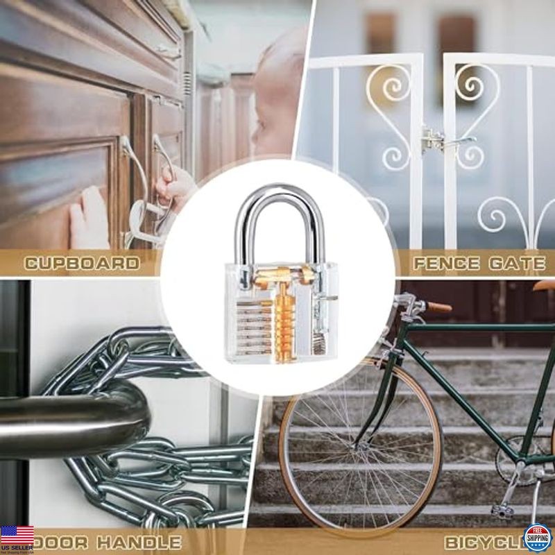 Waterproof Combination Picking Solid Brass Pick Kit Storage Lock Set Home