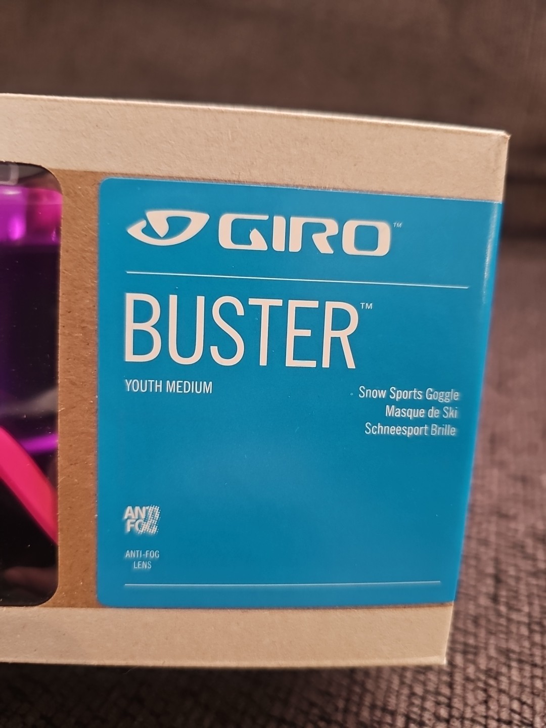 NEW Giro Buster Youth Medium Snow Sport Goggle Pink Bloom