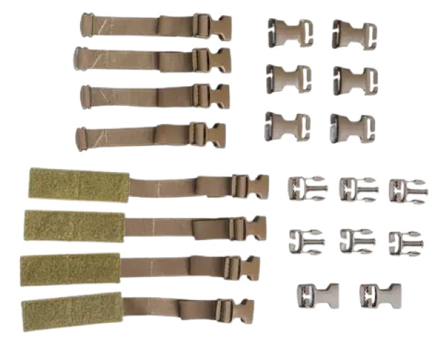 USMC ILBE Chest Rig TAP Replacement Buckle Set Coyote "NEW"