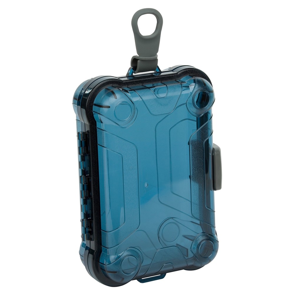 Small Waterproof Dry Box Blue Polycarbonate Dustproof Shockproof Storage Case
