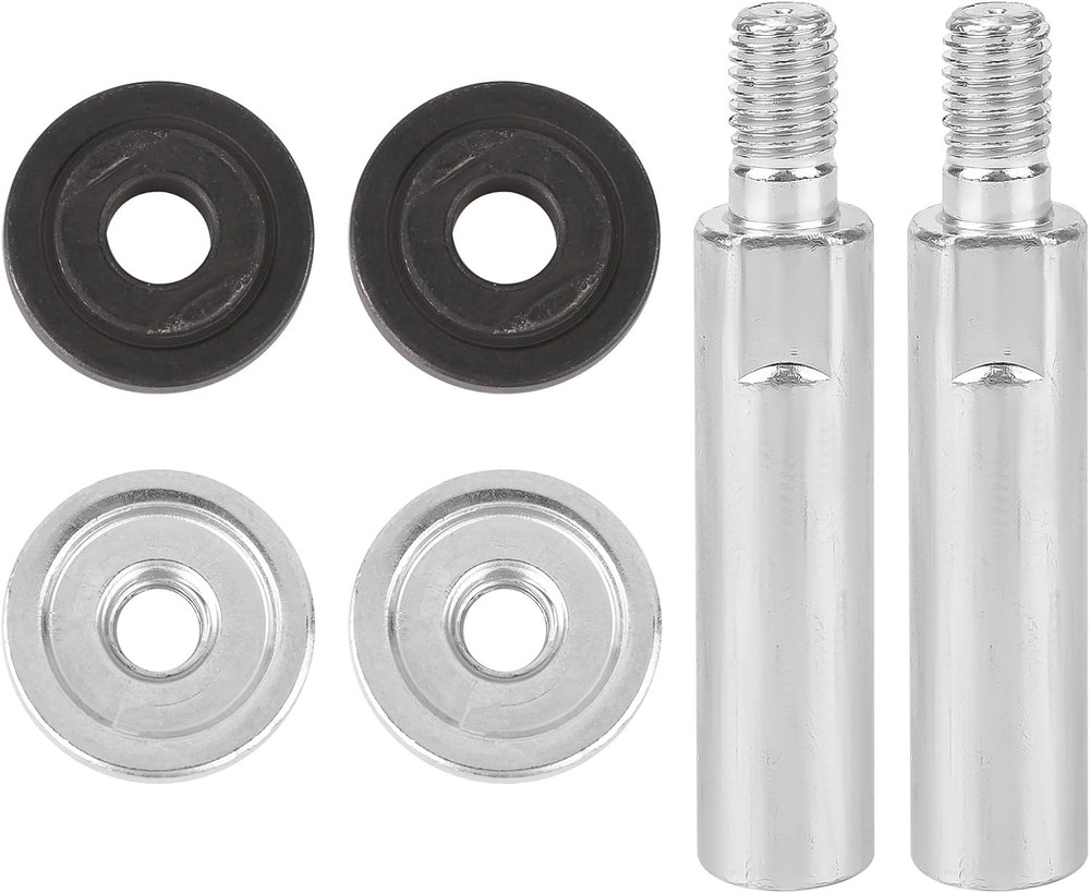 6pcs Threaded Angle Grinder Extension Kit - For Tight Spaces & Smooth Grinding