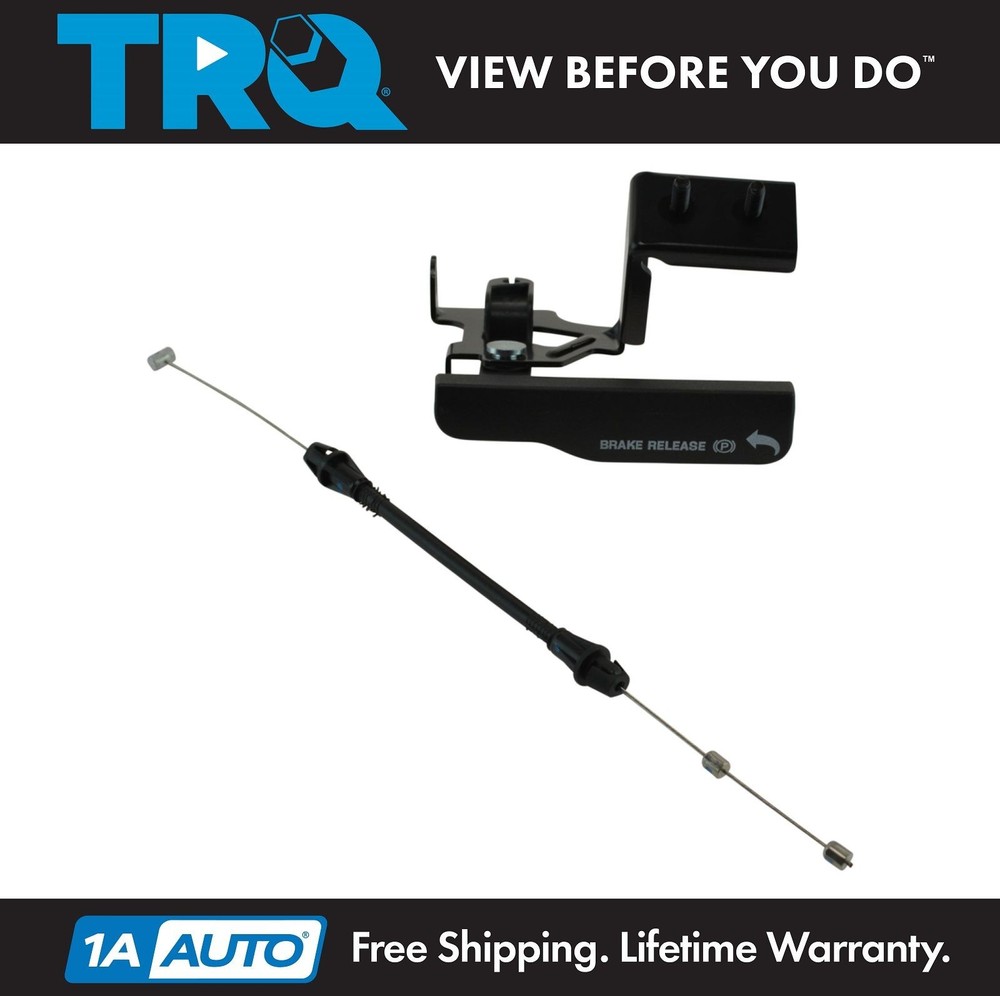 TRQ Emergency Parking Brake Pull Handle Release Lever & Cable for Ford Pickup
