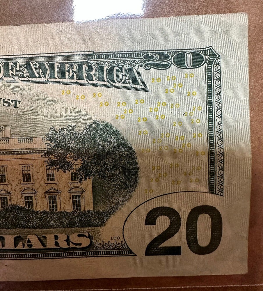 $20 BILL INK ERROR RARE