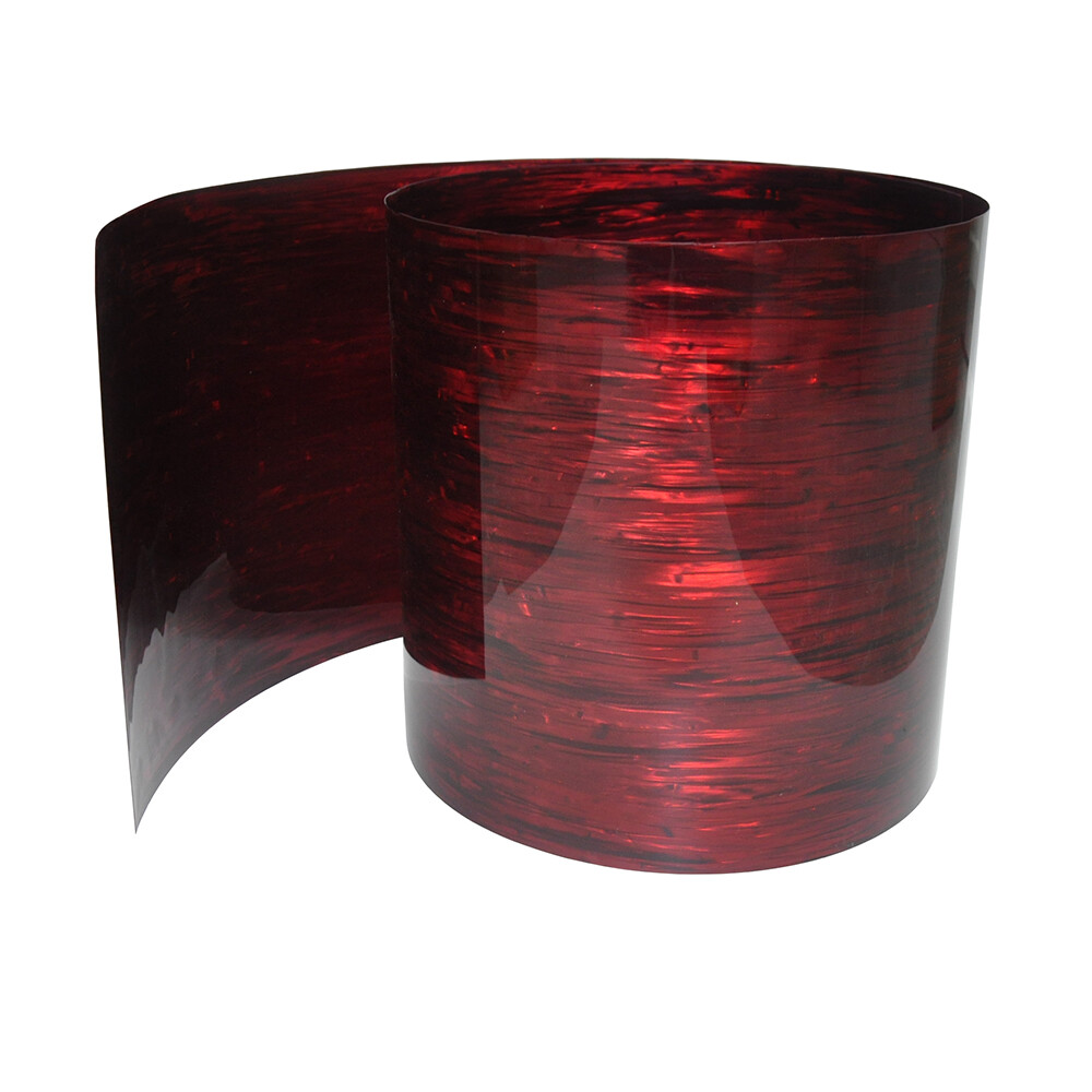 Gauge 0.5mm Celluloid Sheet Drum Wrap Musical Instrument Deco Red Silk