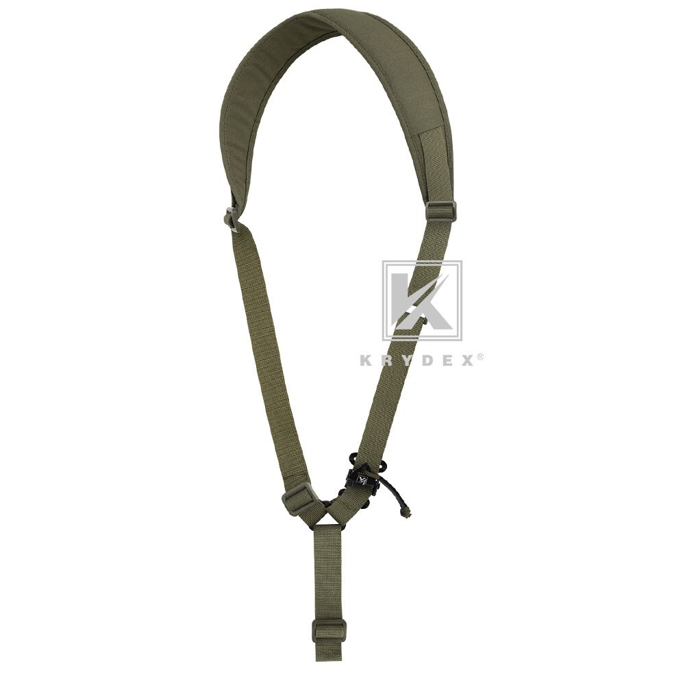KRYDEX Tactical Sling Strap Modular Slingster Single Point Quick Adjust Green