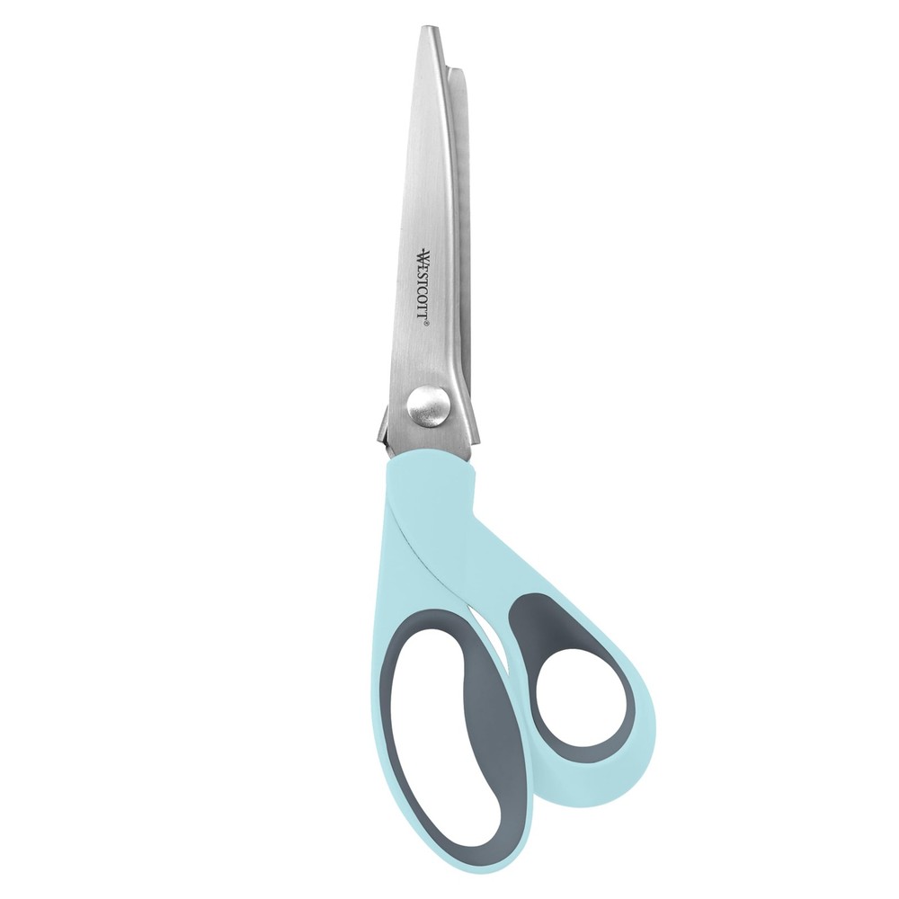 Pinking Shears for Fabric Cutting, 9.5" Titanium-Bonded ZigZag Edge, Soft Han...