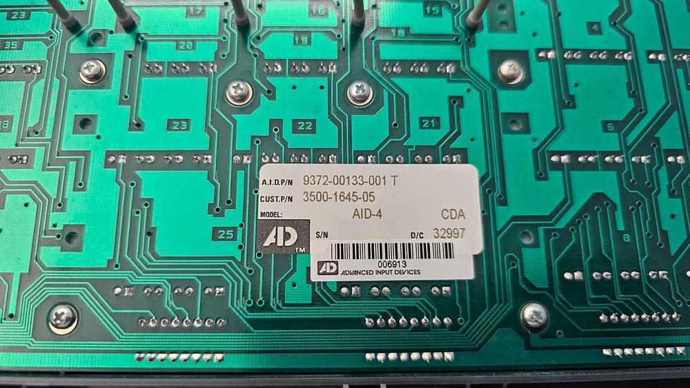 Advanced Input Devices 9372-00133-001 Front Panel ADI-4, 3500-1645-05
