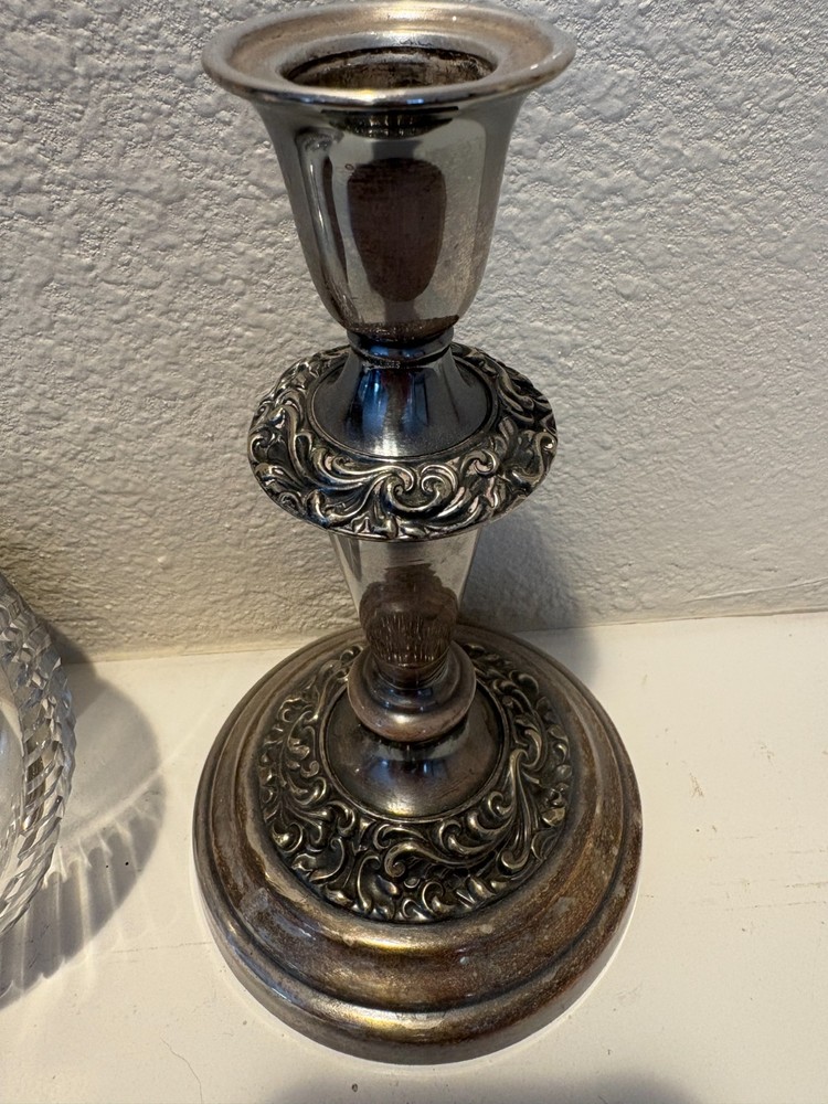 Antique Gorham Silver Plate Peg Lamp ~ c1906 ~ Empire Pattern