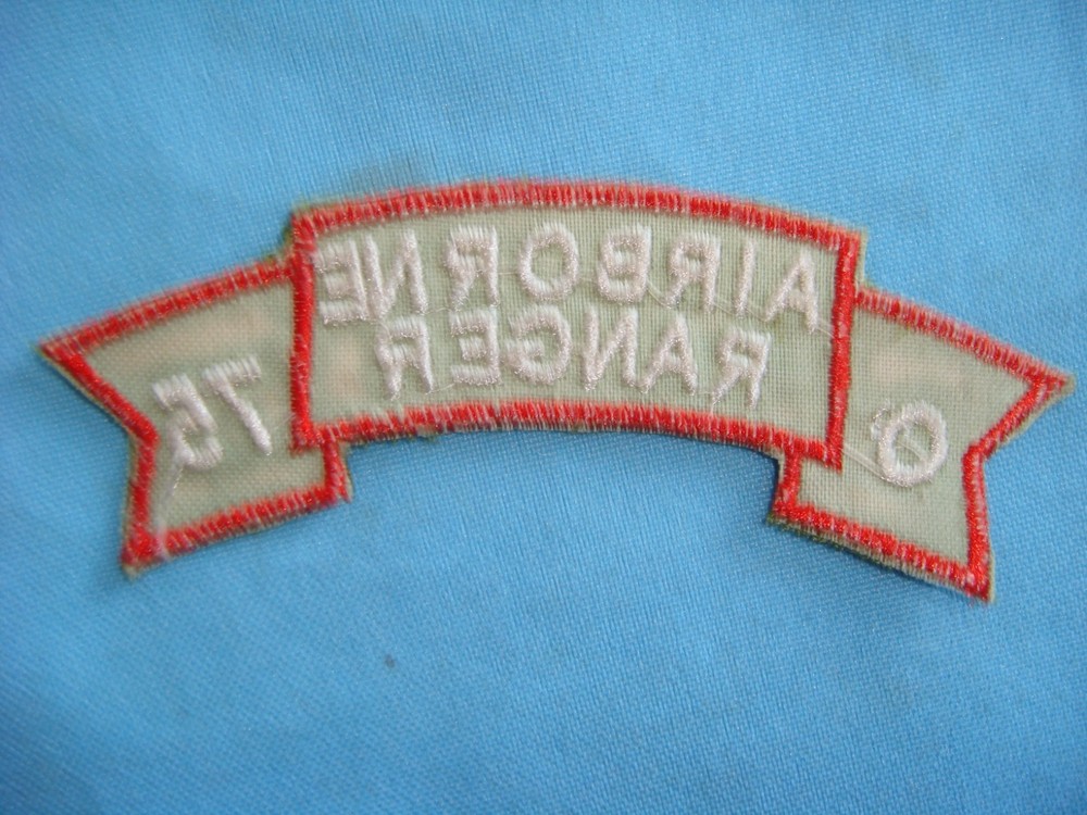 US O Co. AIRBORNE RANGER 75th INFANTRY REGIMENT SCROLL PATCH,