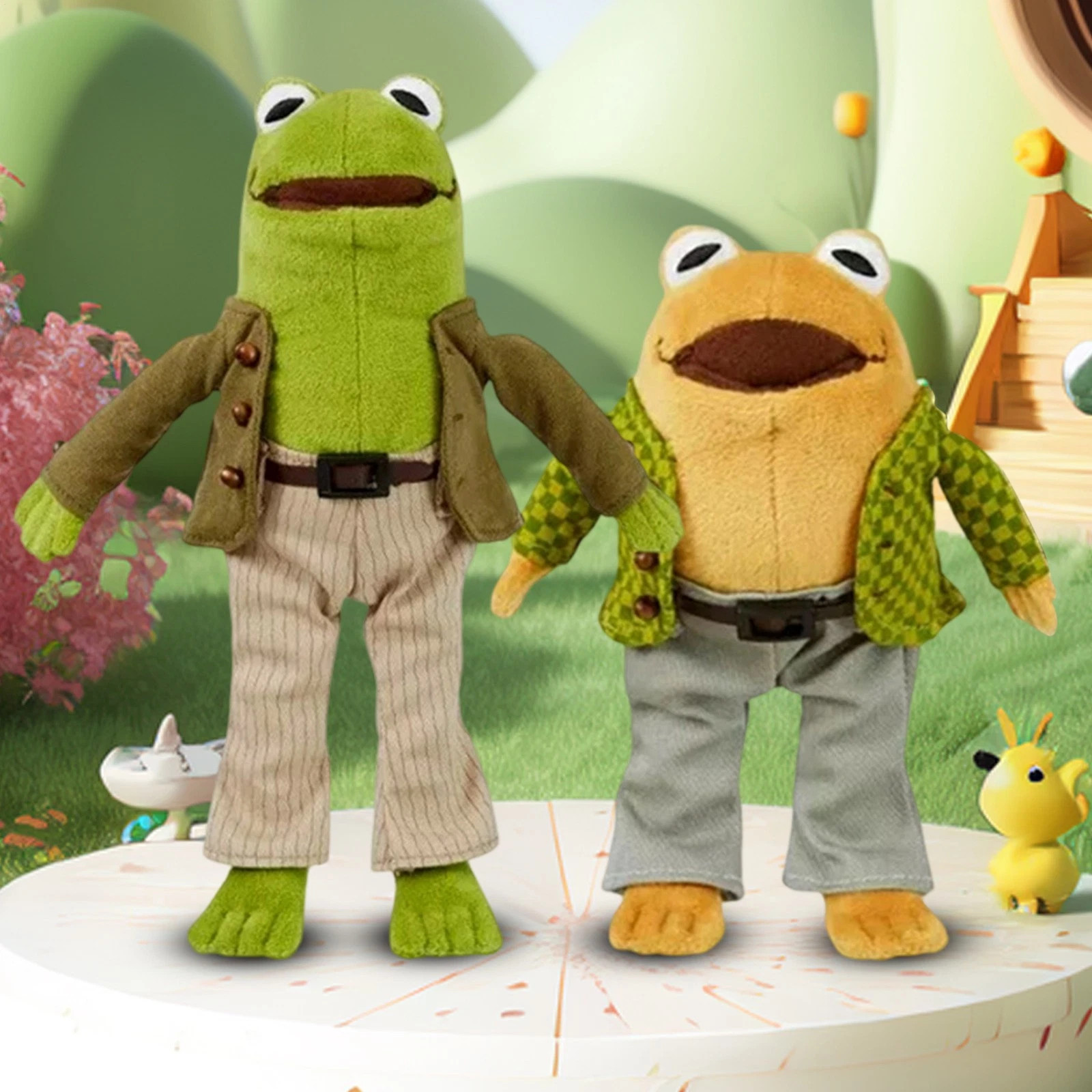 Frog And Toad Plush Set Of 2 Stuffed Animal Small Sekiguchi NEW