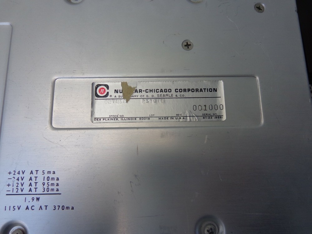 Nuclear Chicago 27452 UNTESTED 027452