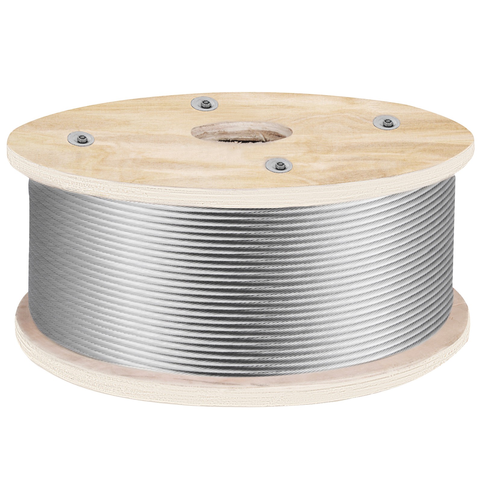 Uimoso T316 500Ft Stainless Steel Cable 3/16" Cable Railing Wire Rope Cable 1x19