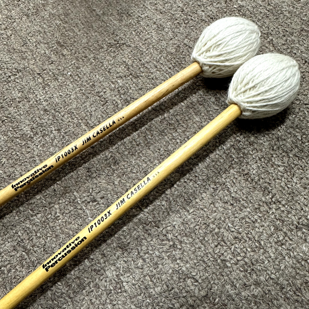 Innovative Percussion IP1003X Casella Hard/Heavy Marimba Mallets (1 PAIR) -MINT