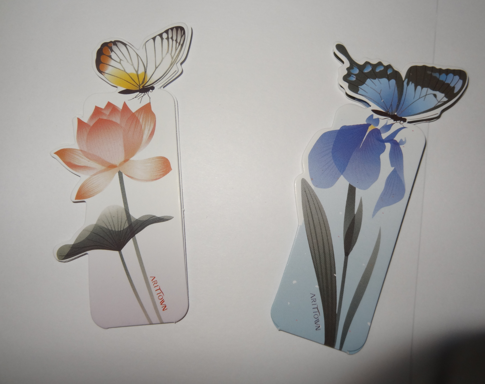 Set of 2 Butterfly 3D Design Flowers Bookmark Reading Readers Gift US Shipping