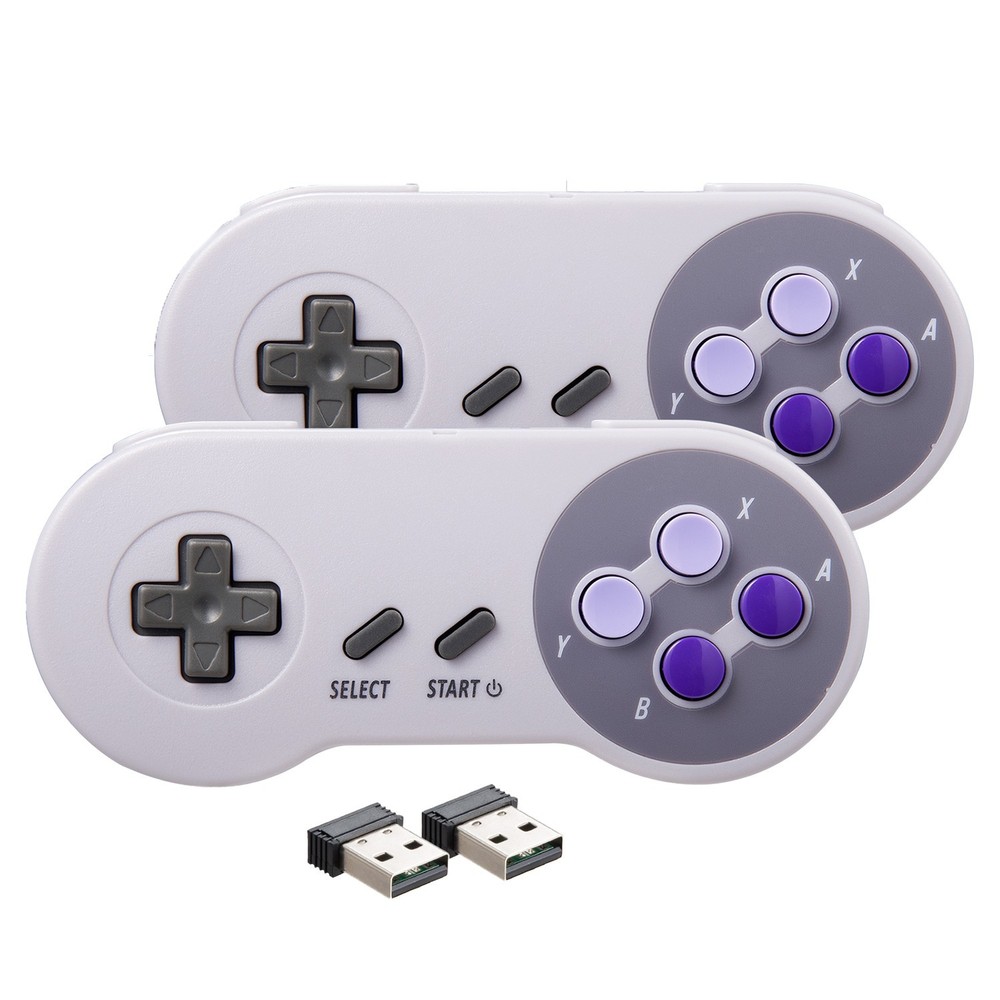 2 Pack Retro Super Nintendo SNES USB Controller for Windows PC Mac Raspberry Pi