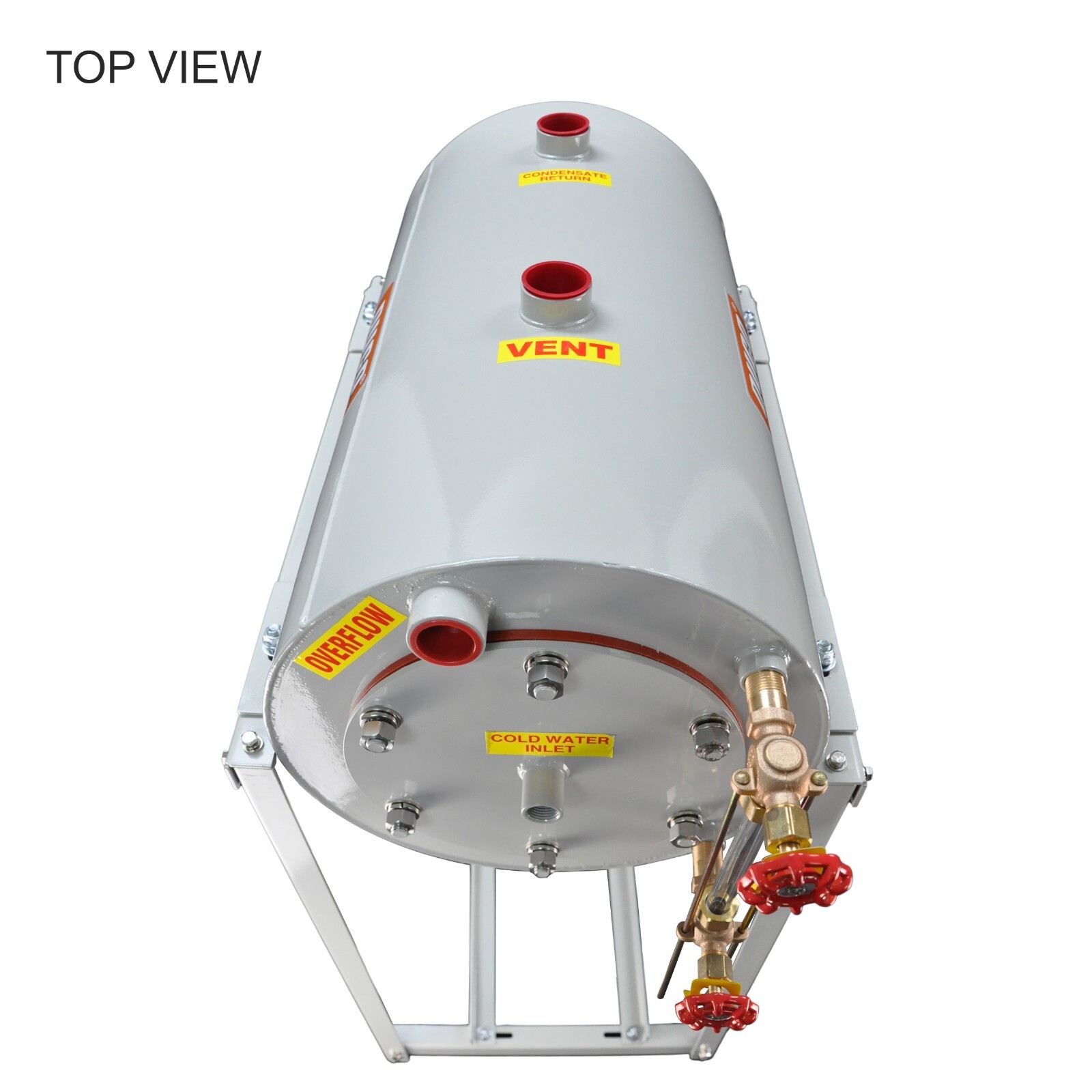 18"x36" STAINLESS STEEL (40 GALLON) BOILER CONDENSATE RETURN TANK COMPLETE SET