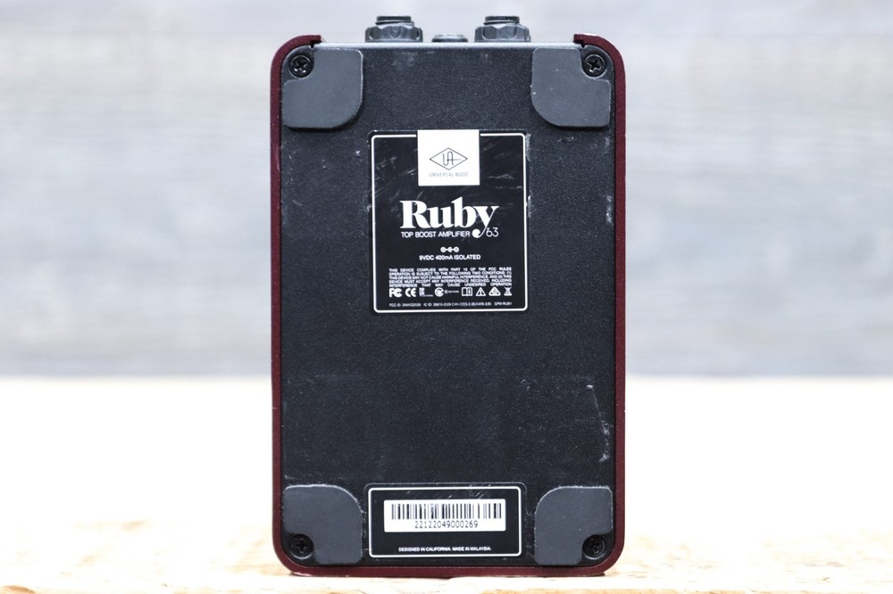 Universal Audio Ruby '63 Top Boost Amplifier UAFX Dual-Engine Effect Pedal w/Box