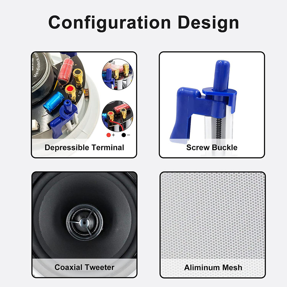 Home Audio Package in Wall Bluetooth Amplifier Volume Control Receiver Wall Plat