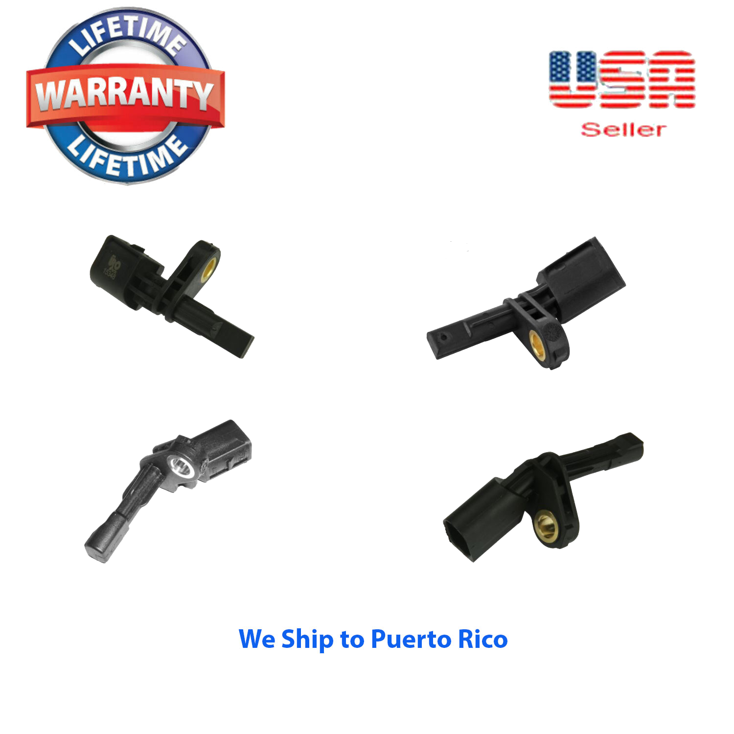 4 ABS Wheel Speed Sensor Front Rear R & L Fit Volkswagen Jetta Passat CC 05-18