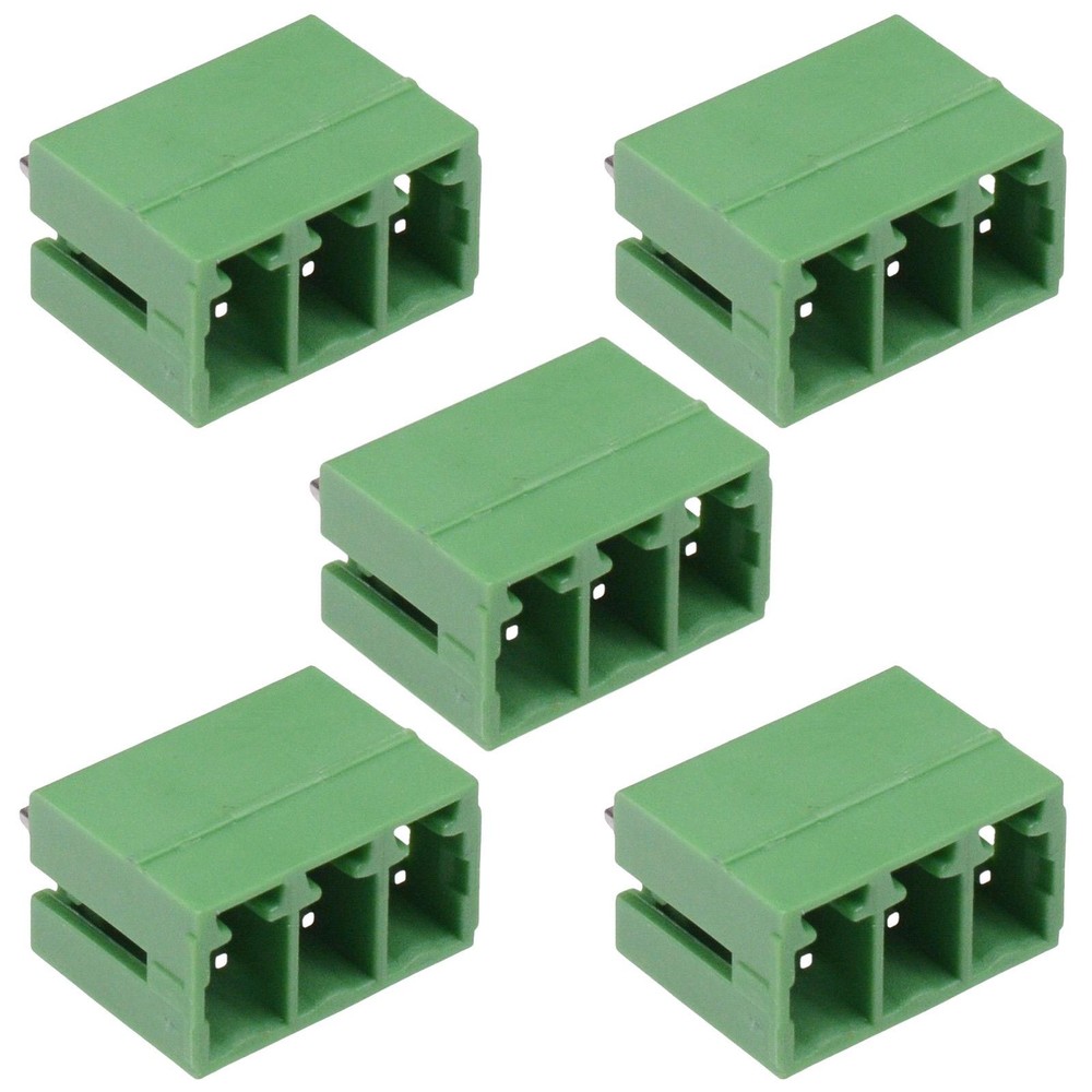 5 x 3-Way 3.81mm Vertical Closed Header 8A 300V