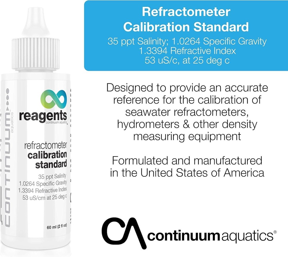Continuum Reagents 60 ml Salinity Calibration Standard for Seawater Testing