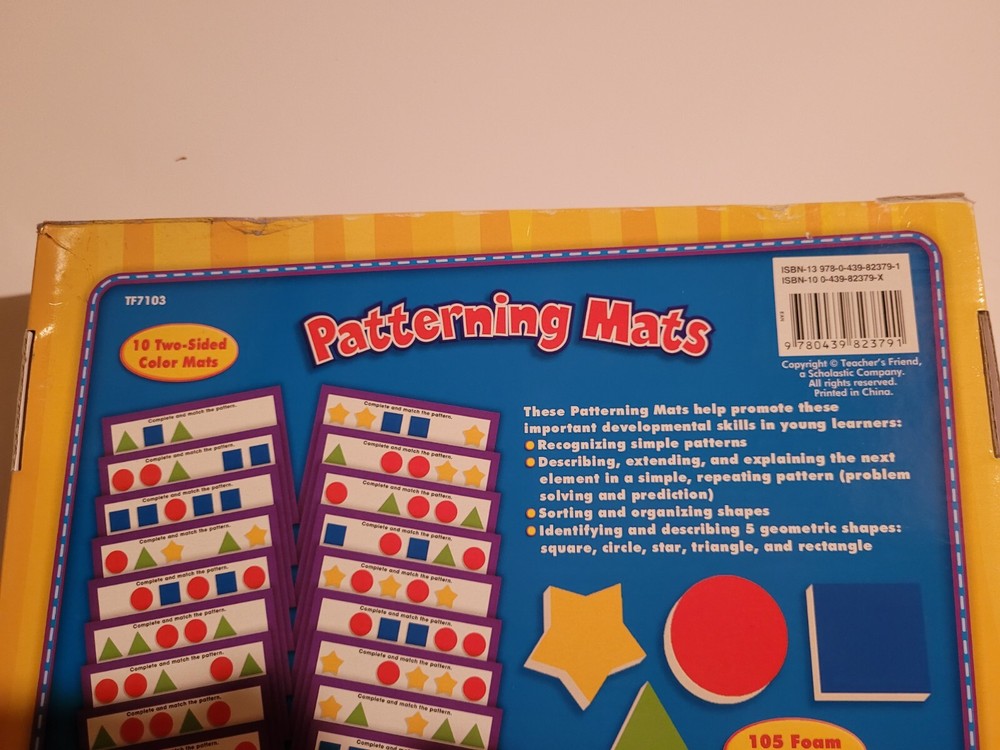 Scholastic Patterning Mats