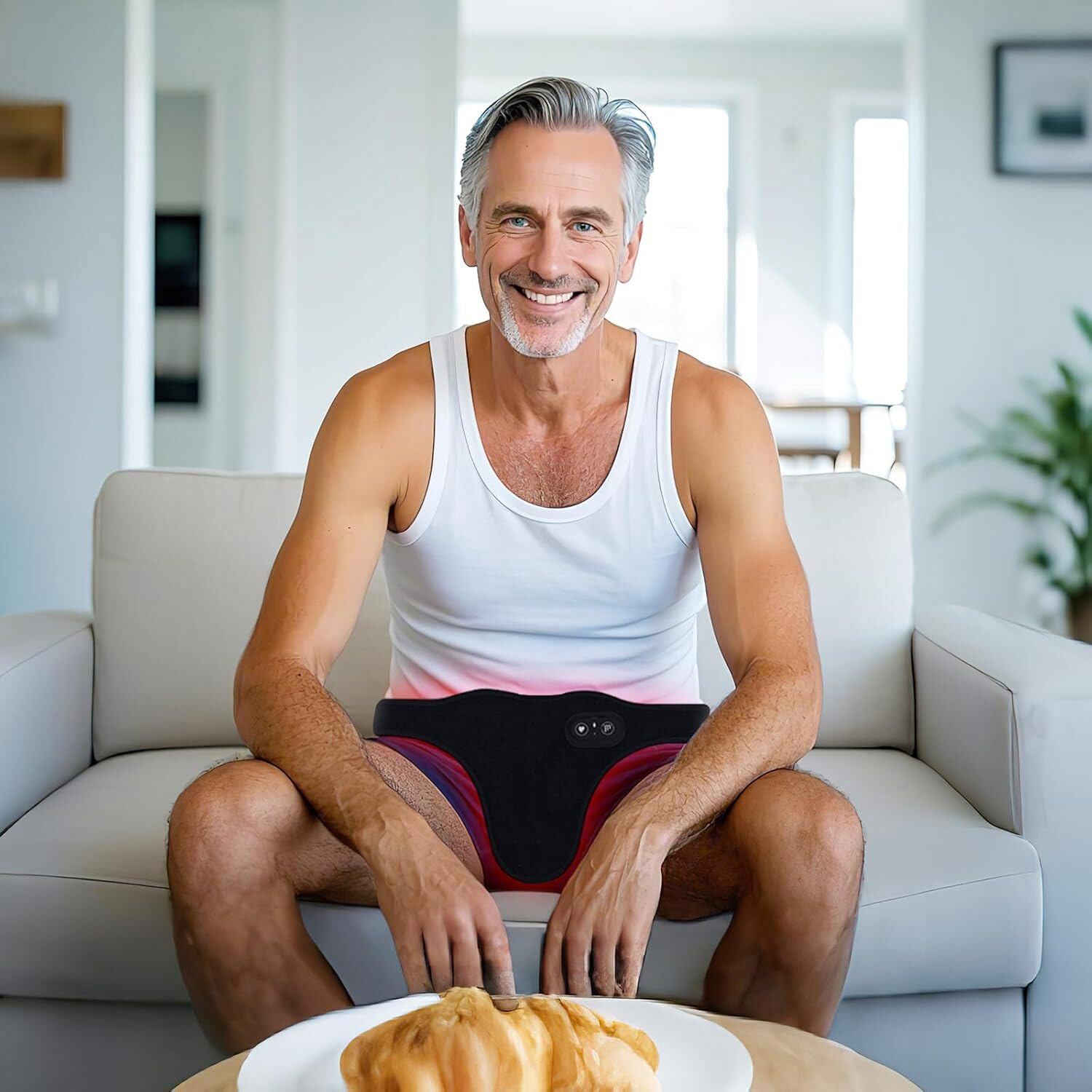 Red Light therapy Prostate Treatment Wearable Men Urinary Infection Health