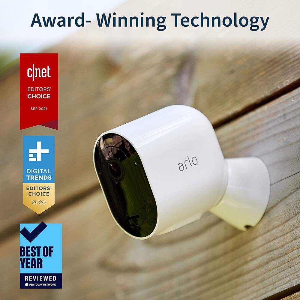 Arlo Pro 4 Spotlight - 4 Camera Security Bundle - VMC4450P-1CCNAS - RFRBSHD