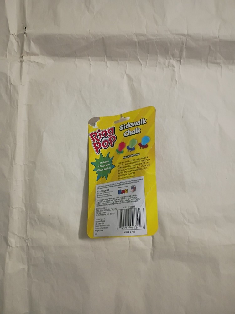 Ring Pop Sidewalk Chalk