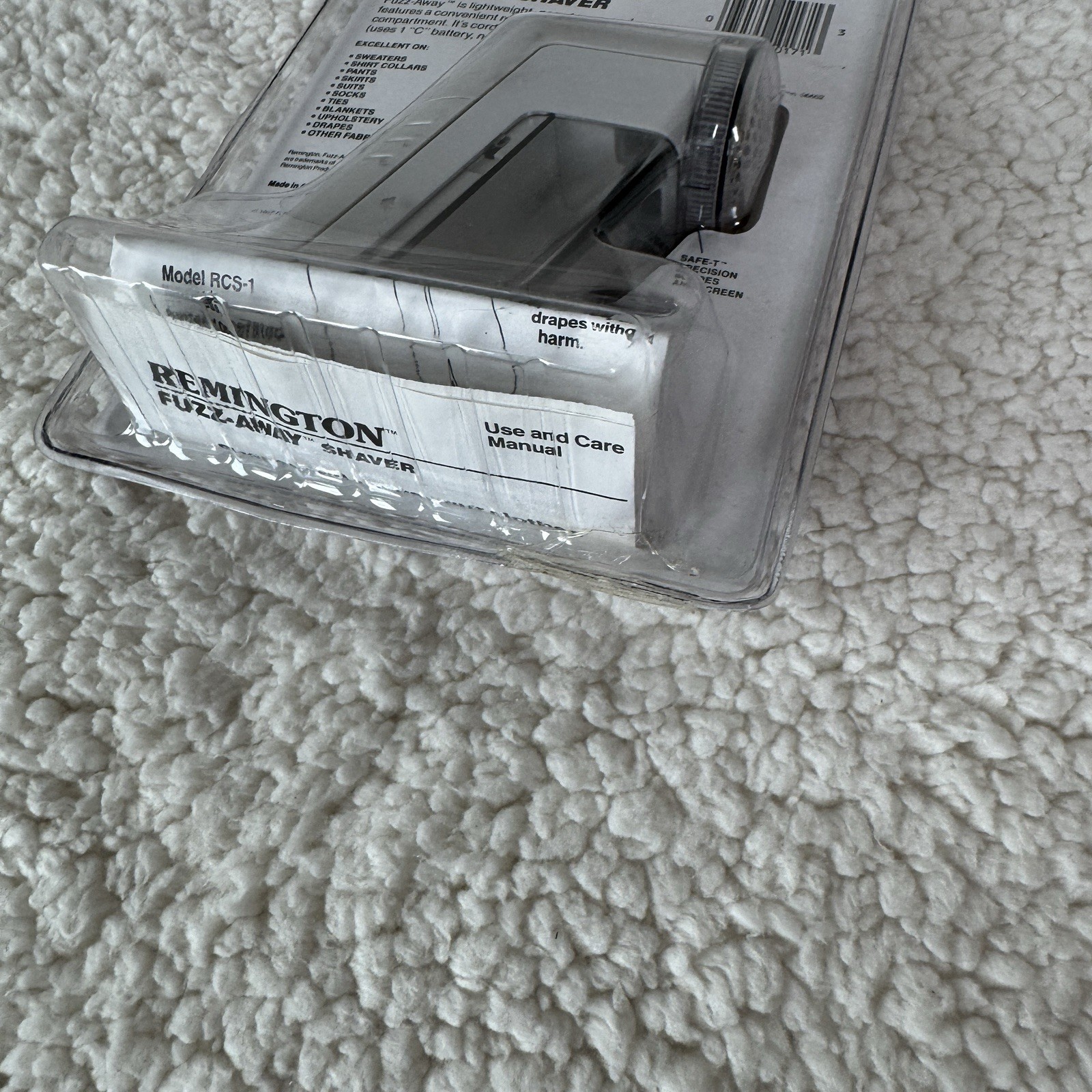 Vintage Sealed Remington Fuzz-Away Fabric Shaver RCS-1 – 1987 – Cordless – NIB