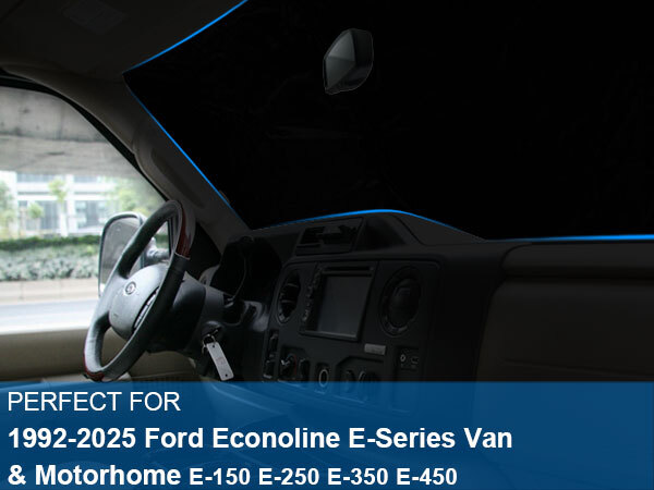 For Ford E Series E-150 E-250 E-350 E450 Van 1992-2025 Windshield SunShade Visor