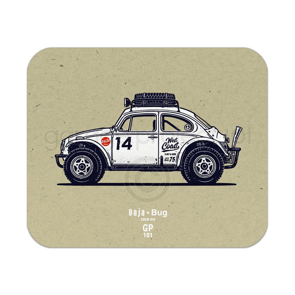 Classic Baja Bug, Beetle Mouse Pad