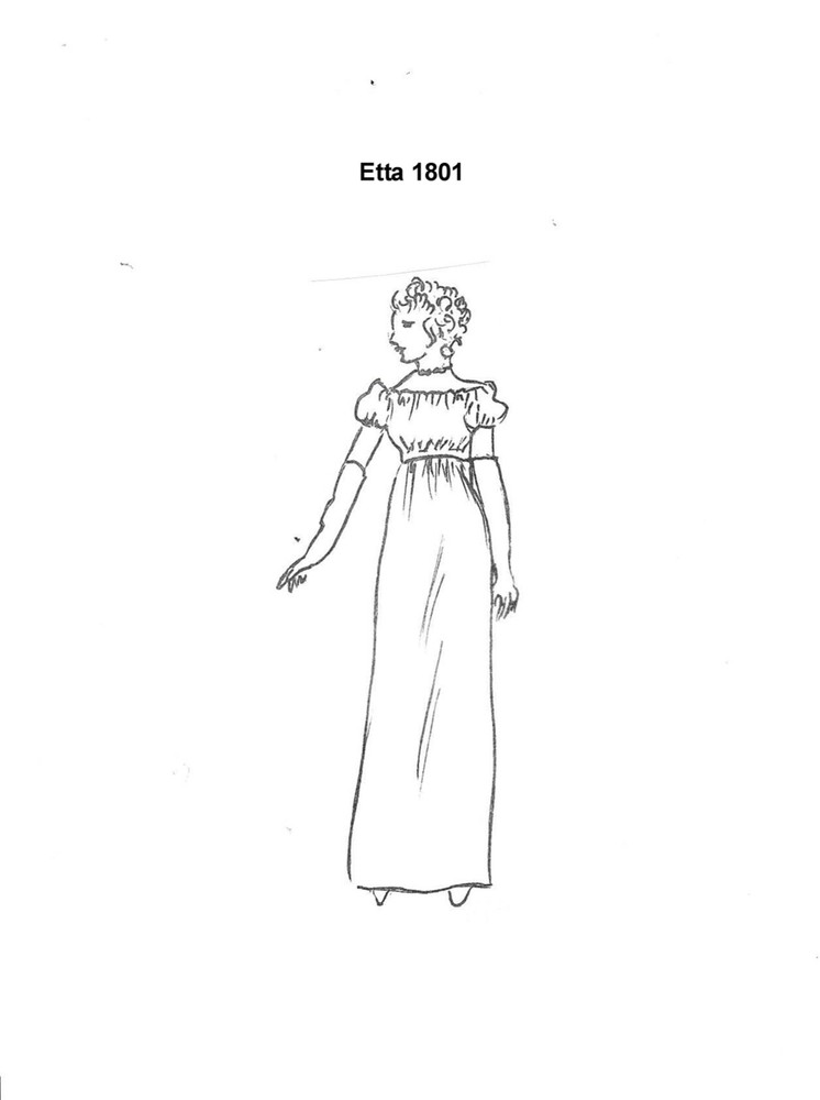 Ella DeHart Pattern Etta 1801 11 1/2" Cloth Doll COPY