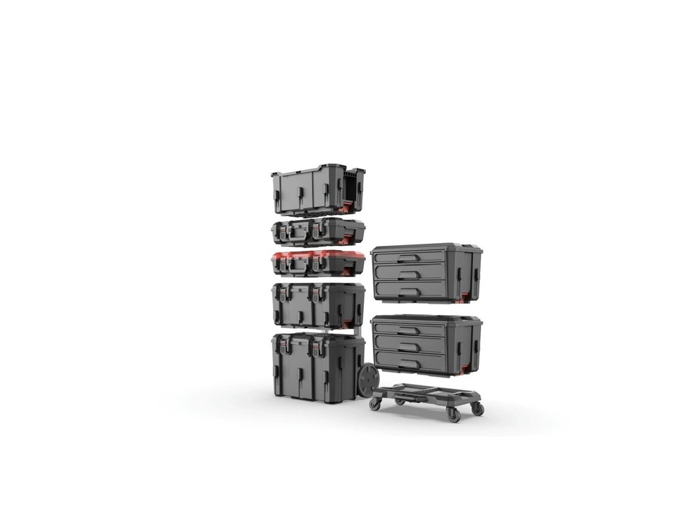 Hyper Tough 3 Drawer Tool Box Hyper Stack Storage Organizer