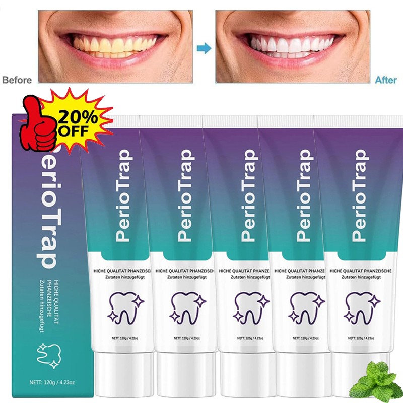 1-5PCS PerioTrap Mint Flavor Gum Toothpaste Cleaning Toothpaste Sensitive Teeth