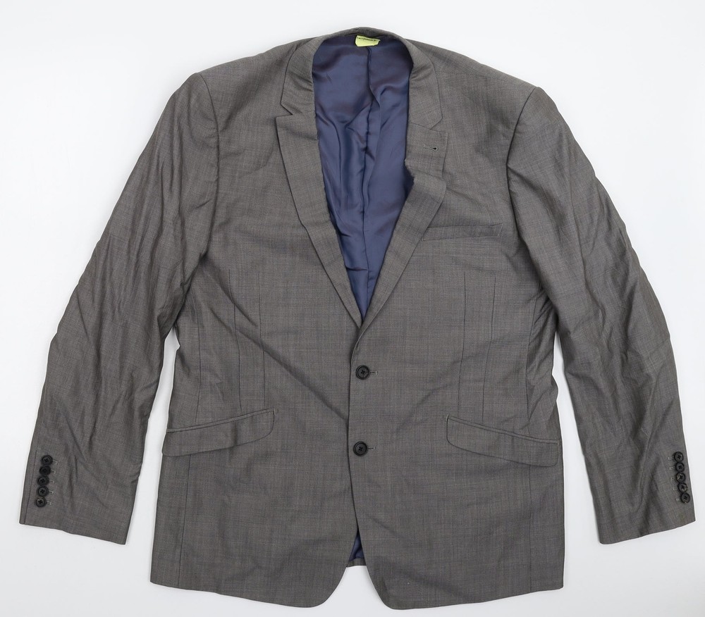NEXT Mens Grey Wool Blend Suit Jacket Size 44