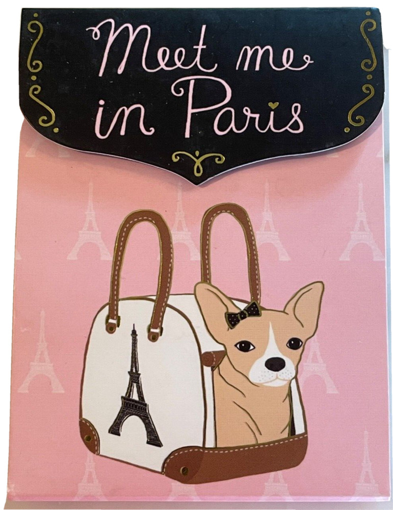Molly & Rex Mini Pink Notepad Chihuahua Dog